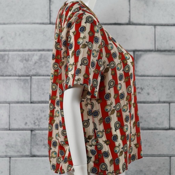 Vintage Clock Blouse - Picture 2 of 2